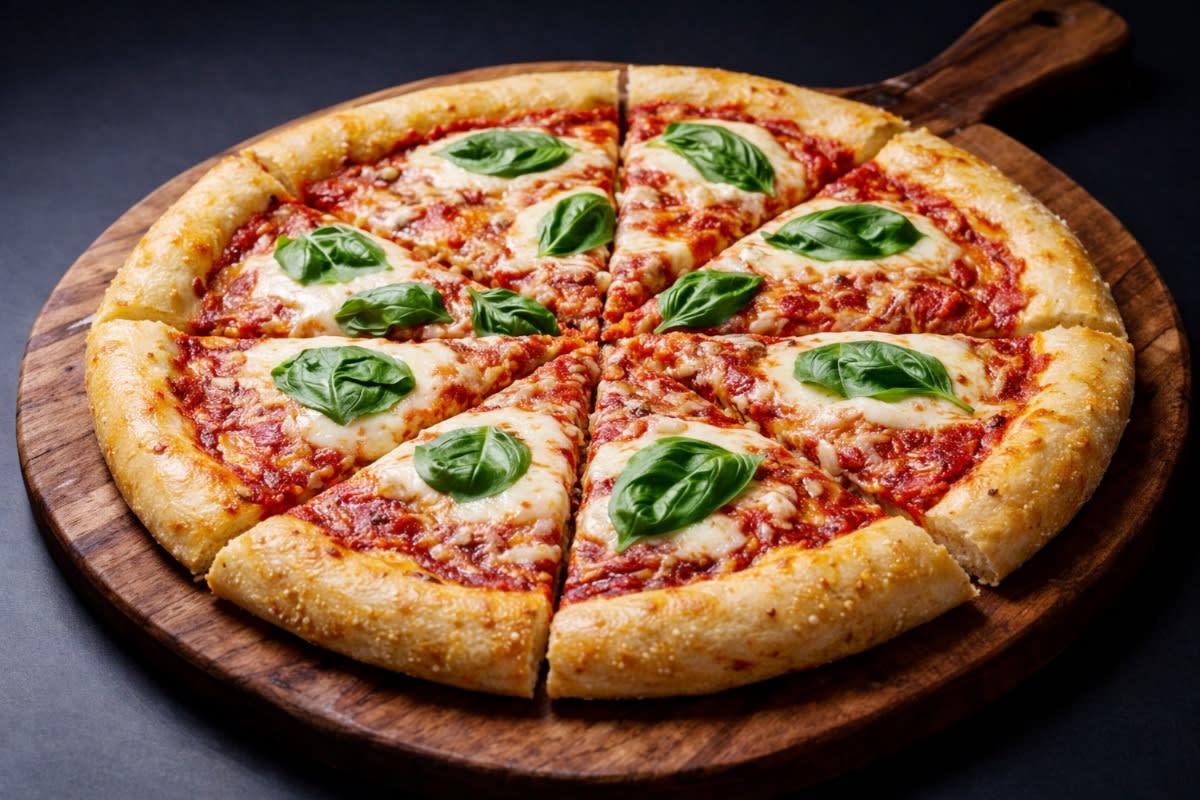 One of Epic's signature pizzas