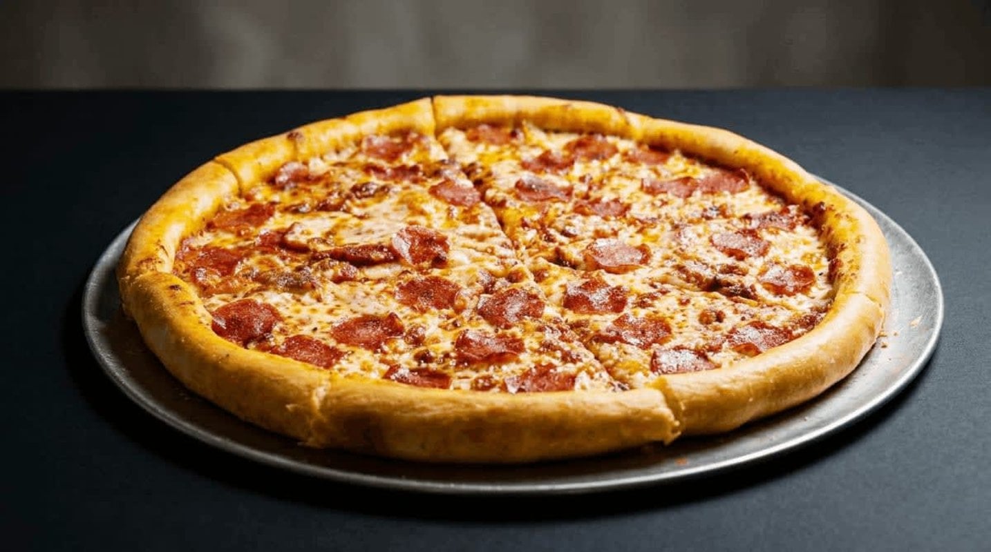 Fresh pizza ready to share