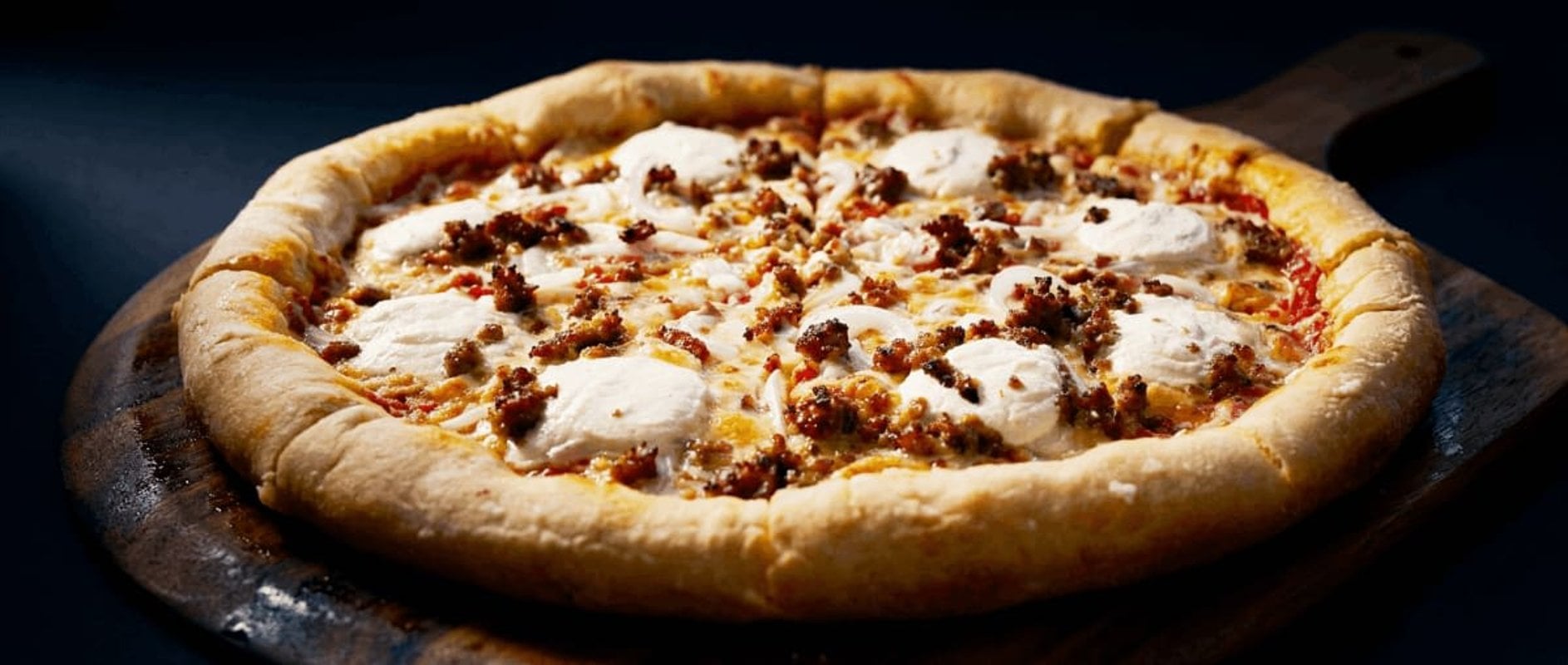 Handcrafted pizza from the Epic kitchen